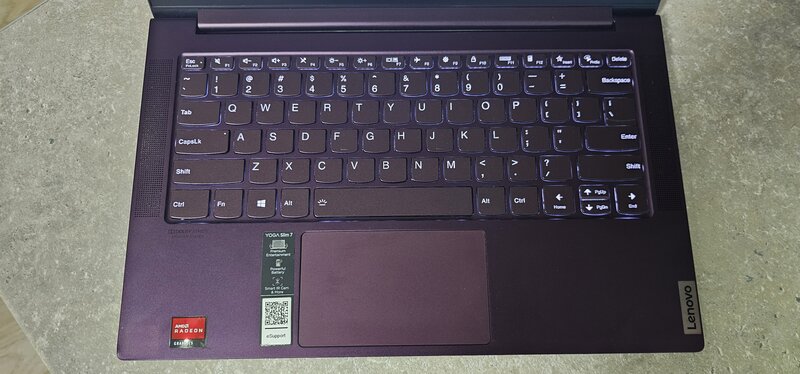 Laptop Lenovo 14'' Yoga Slim 7 14ARE05 Orchid